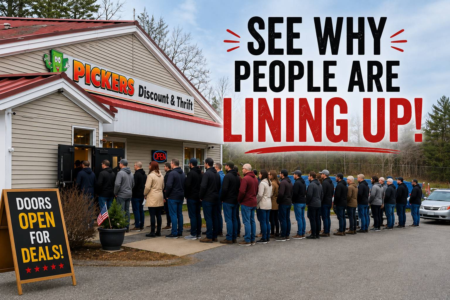 See why people are lining up at the doors of Pickers Discount and Thrift in Londonderry, NH
